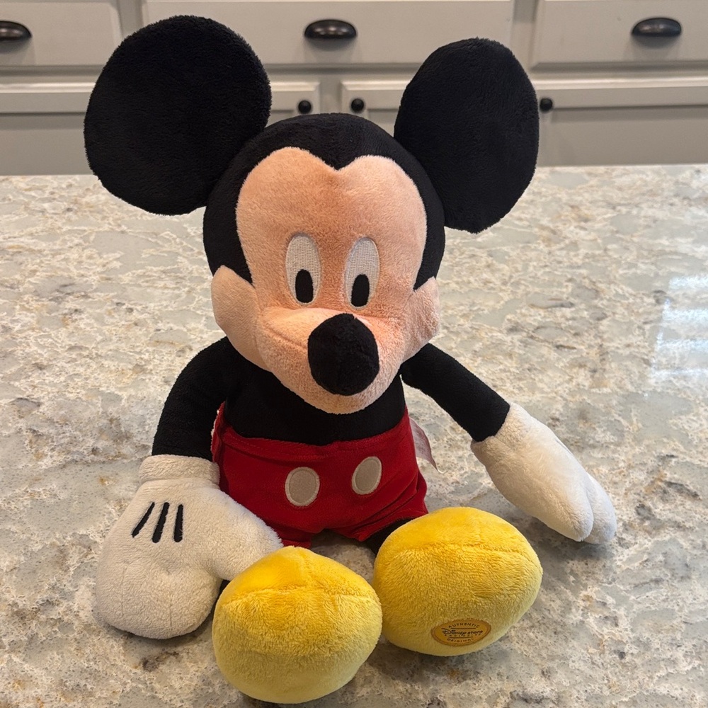Disney Mickey Mouse Plush Toy - Black, Red, Yellow, White